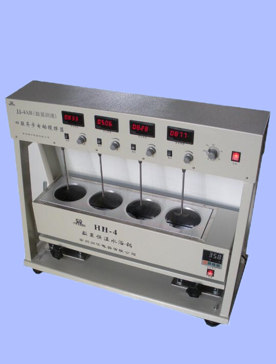 電動攪拌器JJ-4AB 四聯式獨立測速調速 智能數顯控溫攪拌